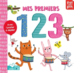 Mes premiers 123 : livre avec poster à déplier - Villie Karabatzia