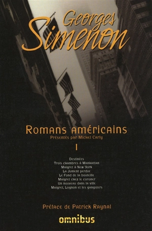 Romans américains. Vol. 1 - Georges Simenon