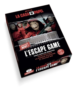 La casa de papel : l'escape game : vous avez 60 minutes pour infiltrer la Banque d'Espagne et sauver Rio - Netflix