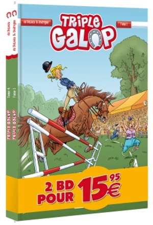 Triple galop : pack découverte : tomes 1 & 4 - Rodrigue