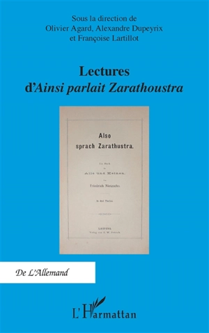 Lectures d'Ainsi parlait Zarathoustra