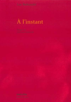 A l'instant - Luc Boltanski