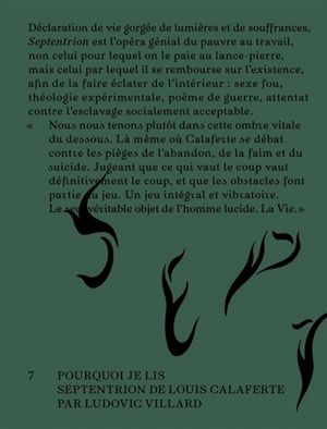 Pourquoi je lis Septentrion de Louis Calaferte : il est cinq heures dans un monde libre et civilisé - Ludovic Villard