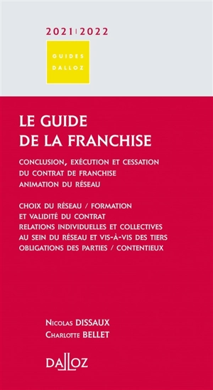 Le guide de la franchise : 2021-2022 - Nicolas Dissaux