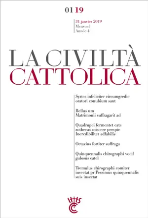 Civiltà cattolica (La), n° 1 (2019)