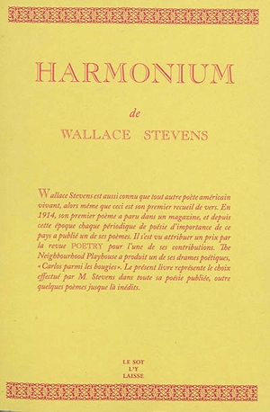 Harmonium - Wallace Stevens