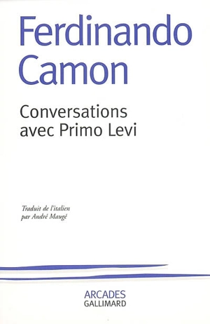 Conversations avec Primo Levi - Ferdinando Camon