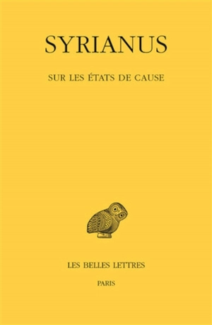 Sur les états de cause - Syrianus