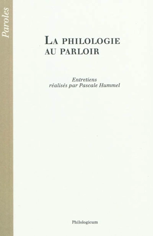 La philologie au parloir