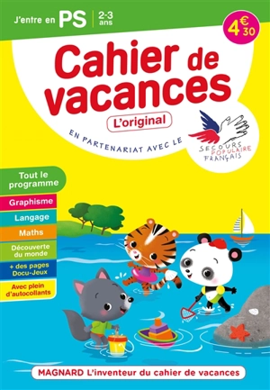 Cahier de vacances j'entre en PS, 2-3 ans : tout le programme - Aurélie Viollier-Perrot