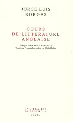 Cours de littérature anglaise - Jorge Luis Borges