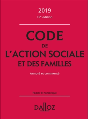 Code de l'action sociale et des familles 2018