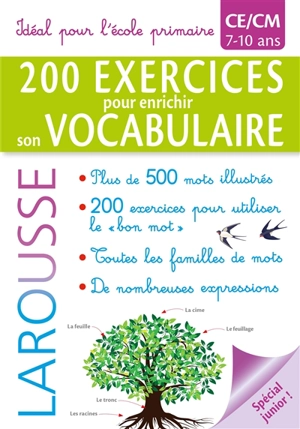 200 exercices pour enrichir son vocabulaire : CE-CM, 7-10 ans - Line Sommant