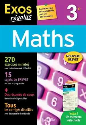 Maths 3e : nouveau brevet - Josyane Curel