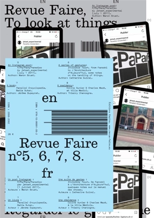 Revue Faire : regarder le graphisme, n° 5-6-7-8