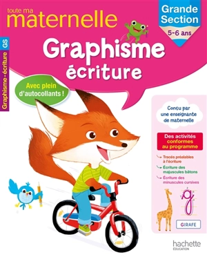 Toute ma maternelle, graphisme, écriture : grande section, 5-6 ans - Christelle Prudon