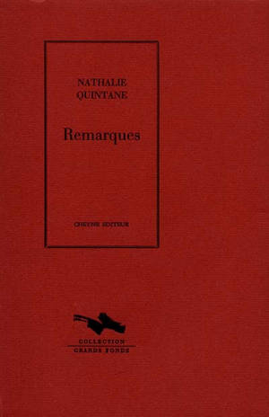 Remarques - Nathalie Quintane