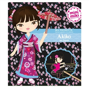 Akiko au Japon : ma pochette cartes à gratter et à colorier - Julie Camel