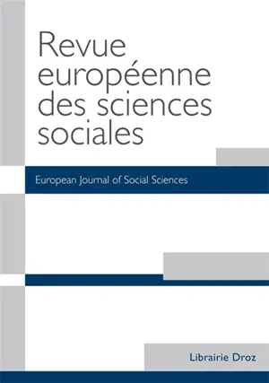 Revue européenne des sciences sociales et Cahiers Vilfredo Pareto, n° 54, 2-2. Auguste Comte, regards croisés