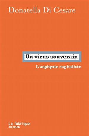 Un virus souverain : l'asphyxie capitaliste - Donatella Di Cesare