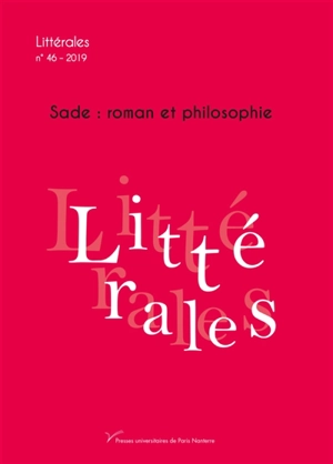 Littérales, n° 46. Sade : roman et philosophie