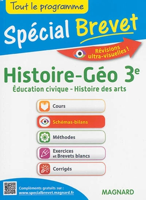 Histoire-géo 3e, éducation civique, histoire des arts : tout le programme : spécial brevet - Nadine Daboval