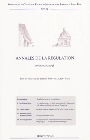 Annales de la régulation. Vol. 2. 2009