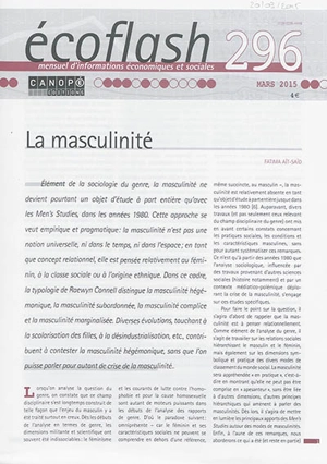 Ecoflash, n° 296. La masculinité - Fatima Aït Saïd