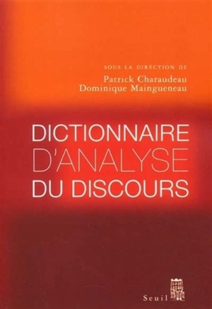 Dictionnaire d'analyse du discours