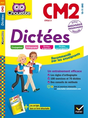 Dictées CM2 cycle 3, 10-11 ans - Sophie Valle