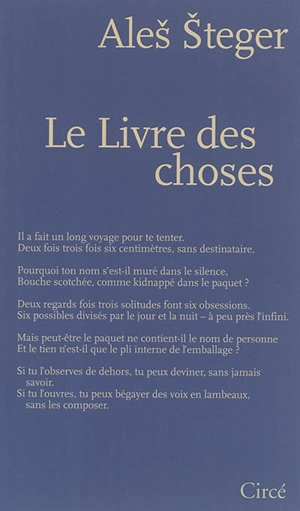 Le livre des choses - Ales Steger