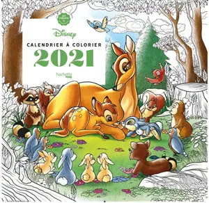 Calendrier à colorier 2021 - Walt Disney company