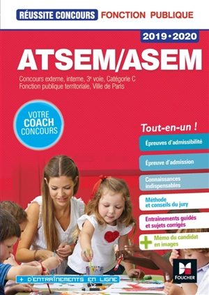 ATSEM-ASEM : concours externes, internes, 3e voie, catégorie C, fonction publique territoriale, Ville de Paris : 2019-2020 - Jocelyne Guérin