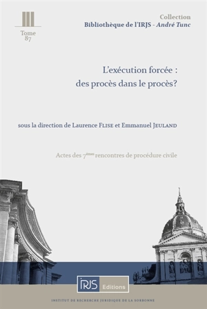 L'exécution forcée : des procès dans le procès ? : actes des 7es Rencontres de procédure civile, Cour de cassation, 2 décembre 2016 - Rencontres de procédure civile (7 ; 2016 ; Paris)