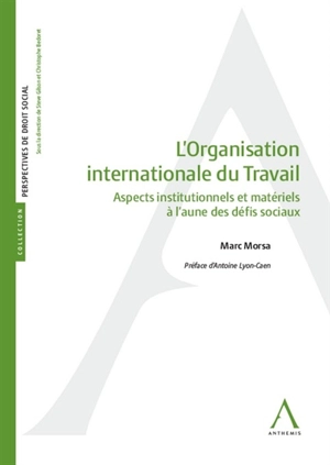 L'Organisation internationale du travail : aspects institutionnels et matériels à l’aune des défis sociaux - Marc Morsa