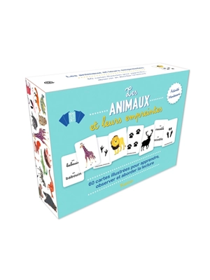 Les animaux et leurs empreintes : activité Montessori : 60 cartes illustrées pour apprendre, observer et aborder la lecture - Charline Picard