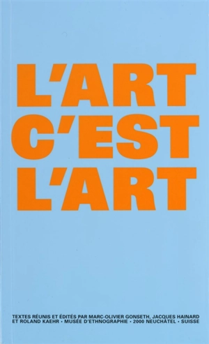 L'art c'est l'art