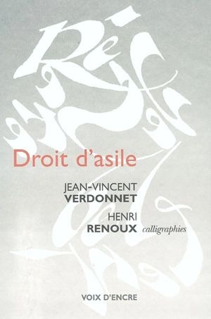 Droit d'asile - Jean-Vincent Verdonnet