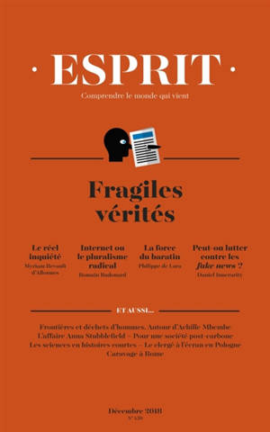 Esprit, n° 450. Fragiles vérités