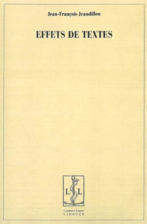 Effets de textes - Jean-François Jeandillou