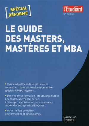 Le guide des masters, mastères et MBA - Yaël Didi