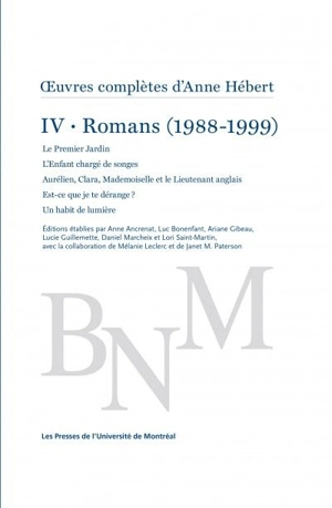 Romans (1988-1999) 4 - Anne Hébert