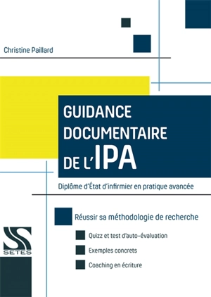 Guidance documentaire de l'IPA : diplôme d'Etat d'infirmier en pratique avancée - Christine Paillard