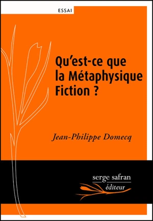 Qu'est-ce que la métaphysique fiction ? - Jean-Philippe Domecq