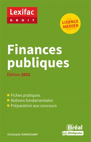 Finances publiques : licence & master - Christophe Sinnassamy