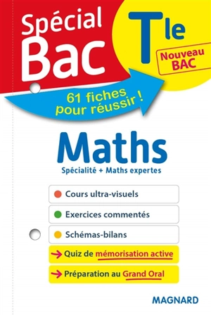 Maths terminale spécialité + maths expertes : nouveau bac : 61 fiches pour réussir ! - Vito Punta