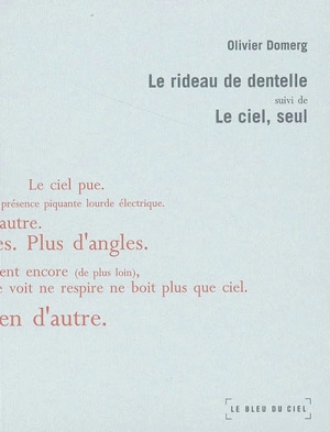 Le rideau de dentelle. Le ciel, seul - Olivier Domerg