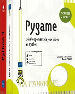 Pygame : développement de jeux vidéo en Python : coffret 2 livres - Benoît Prieur