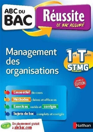 Management des organisations 1re & terminale STMG - Marie-José Chacon