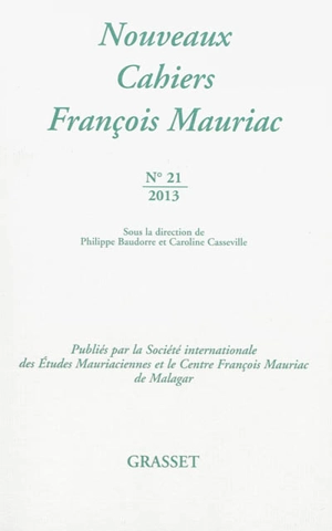 Nouveaux cahiers François Mauriac, n° 21